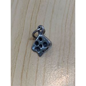 .925 Block Cheese Sterling Silver Jewelry Charm
